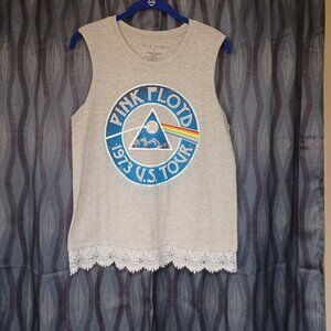 Light gray Pink Floyd tank top with trim - Size L